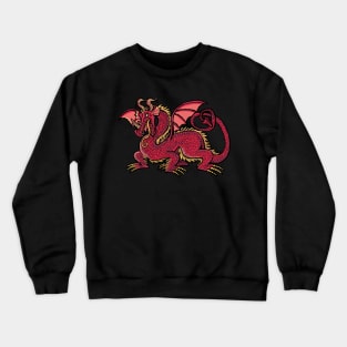 red dragon with outstretched wings Crewneck Sweatshirt